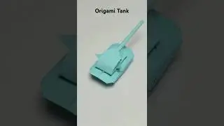 Origami Tank #origami #diy #origamiart #origamitutorial