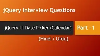 How Add Datepicker to Input Field using jQuery UI | jQuery UI datepicker (Calendar)