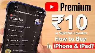 Youtube PREMIUM @ ₹10 or $0.99 in iPhone and iPad 🔥 How to Buy?