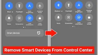 How to Remove Smart Devices From Notification Bar | Remove Smart Devices From Control Center