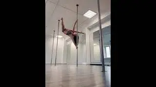 Pole Dance комбинация/связка на пилоне/шоулдер-лук и стрелы-флаг-вариация джамиллы-Аллегра