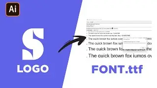 Convert your Logo into Font file | Create your own #Font