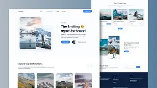 Design a Travel Website Landing Page with HTML & CSS | Step-by-Step Guide to Responsive Website