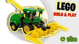 Stop Motion LEGO Tractor Build !  🚜 | John Deere Kids