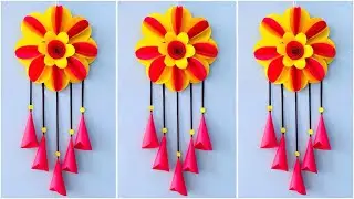 Easy and Quick Paper Wall Hanging Ideas / A4 sheet Wall decor / Cardboard  Reuse /Room Decor DIY