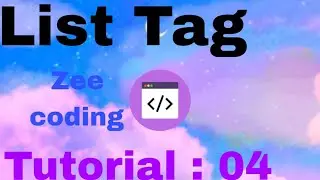 what is the listing tag in Html | Tutorial; 04