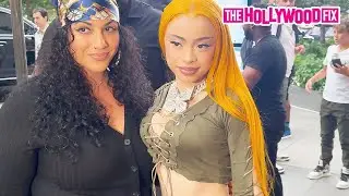 Ice Spice Takes Pics With Fans After Getting Dissed By North West Over Central Cee In New York, NY