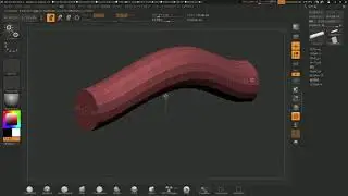 ZBrushCore トランスポーズツールで曲げる
