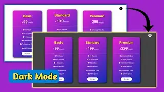 Dark Mode on Website Using HTML, CSS and JS | Dark Theme Website Design with Simple JS | Dark Mode