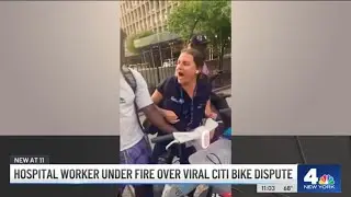 NYC Hospital Worker's Fight With Teens Over Citi Bike Goes Viral | NBC New York