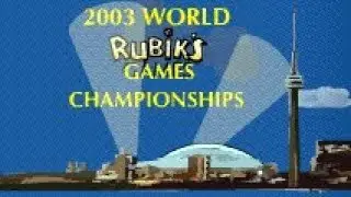 Rubik's Cube World Championships Part 1: 2003