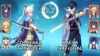 Spiral Abyss 3.7 Ayaka Traveler & Kaeya National Floor 12