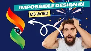 how to make logo design in word || Flag 3D designs