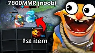 Techies Official toying noobs? | Techies first item DAGON in 7800mmr