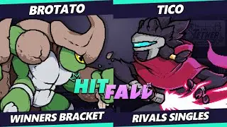 Hitfall 2023 - Brotato (Kragg) Vs. Tico (Clairen) Rivals of Aether - RoA