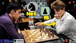 When You Sign An Autograph And Play 1.Nc6 2.f5 | Orash Shonazarov vs Magnus Carlsen