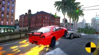 GTA 4 CRASH TESTING REAL CAR 486