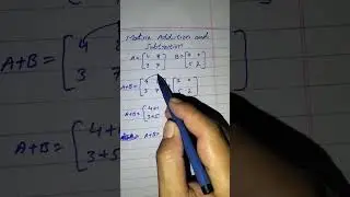 matrix addition and substraction