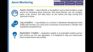 Azure Services - Monitoring & Tools