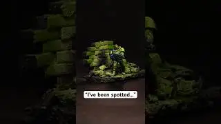 Space Marine Scout Infiltrates at Night - Diorama