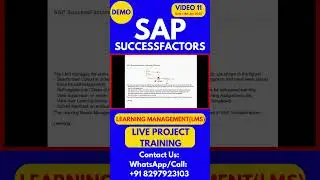 SAP SuccessFactors LMS Training Step by Step Online Tutorial Class 11 2025#sapsuccessfactorstraining