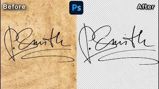 How to remove signature background quickly  in photoshop cs6 | Photoshop idea| ps learning