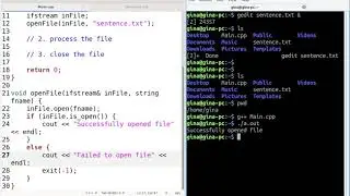 How to read line by line, word by word, and letter by letter from a file in C++