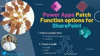 Power Apps Patch Function options for SharePoint