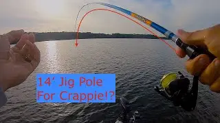 Catching CRAPPIE On A *14ft* JIG POLE!!