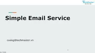 Học AWS : Amazon Simple Email Service - gửi email căn bản | Techmaster