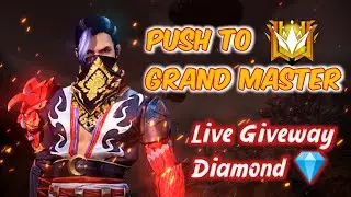 PUSH TO GRAND MASTER||FREEFIRE LIVE PLAYING WITH SUBSCRIBER|| FF LIVE GIVEWAY