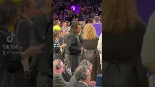 Jay-Z came to the Lakers to watch LeBron James beat the scoring record