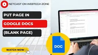 How to Put Page in Google Docs (Blank Page)