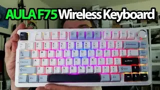 Unboxing the AULA F75 Mechanical Gaming Keyboard – Compact RGB with Hot-Swappable Keys!