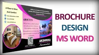 Professional Brochures With MS Word - Business Brochure in Word - Brochure Making - Flyer Design