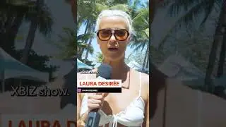 Sex Icon LAURA DESIRÉE in her hot bathing suit rocking XBIZ 2022!!