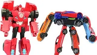 Transformers Magic Hot Wheels Comes Alive! Sideswipe, Optimus, Bumblebee, Grimlock!