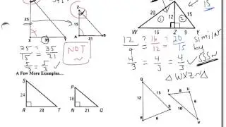 6-5: Prove Triangles Similar by SSS & SAS