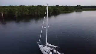 sunset drone flight 3