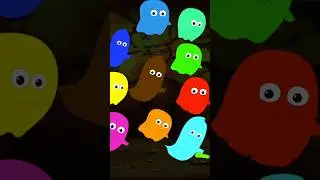 Twelve Little Ghosts #shorts #halloweenmusic #kidssongs #trickortreat