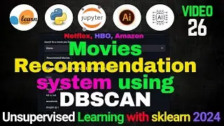 Recommendation System Using DBSCAN Machine Learning | Netflix, HBO, and Amazon Movies Datasets