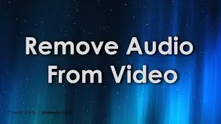 Remove Audio From Video