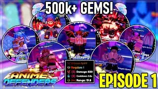 Collecting Mythical & Secret Units (500k+ Gems) Episode 1 | Anime Defenders Roblox