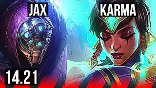 JAX vs KARMA (TOP) | KR Grandmaster | 14.21