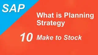 SAP Make to Stock (MTS) | Planning Strategy 10 | Make to Stock | Demand Management