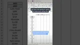 Convert a row into table | #shorts