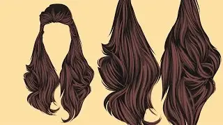 Vector Hair Adobe Illustrator