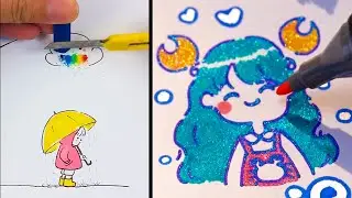 Easy Drawing Tricks to develop creativity and imagination. Simple Drawing Ideas