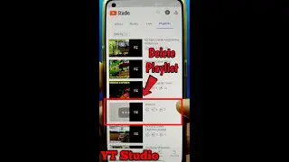 How to delete playlist on YouTube 2022 using YT Studio Application Version 22.40.101 #shorts