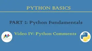 [P2/4] Python Comments | Python Basics | Python Fundamentals | Python Beginners